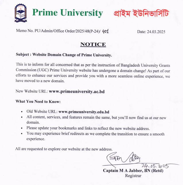 home notice